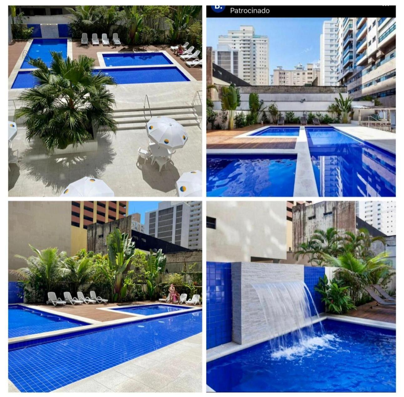 Capitania Varam Apartamento-Flat Com Piscina E Vista Mar Guaruja Pitangueiras Bagian luar foto